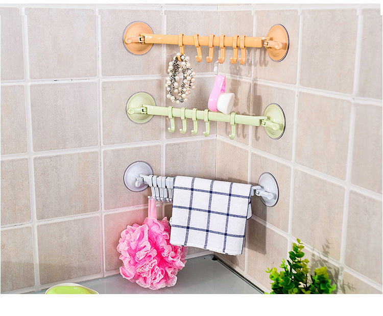 ORGANIZADOR DE PARED CON GANCHOS ADHESIVOS